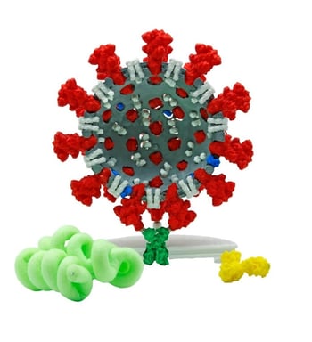 Coronavirus Model - Gray & Red-1