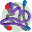 A close-up of a spiral
Description automatically generated